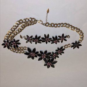 Enamel Jewelry, Coldwater Creek Brand Costume Jewelry Set - Bracelet - necklace.